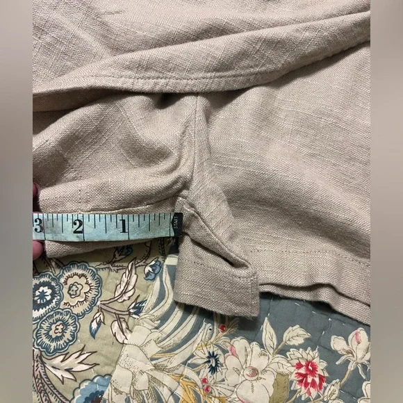 Anthropologie Women’s Size 8 Tan Linen Skort - Picture 10 of 14